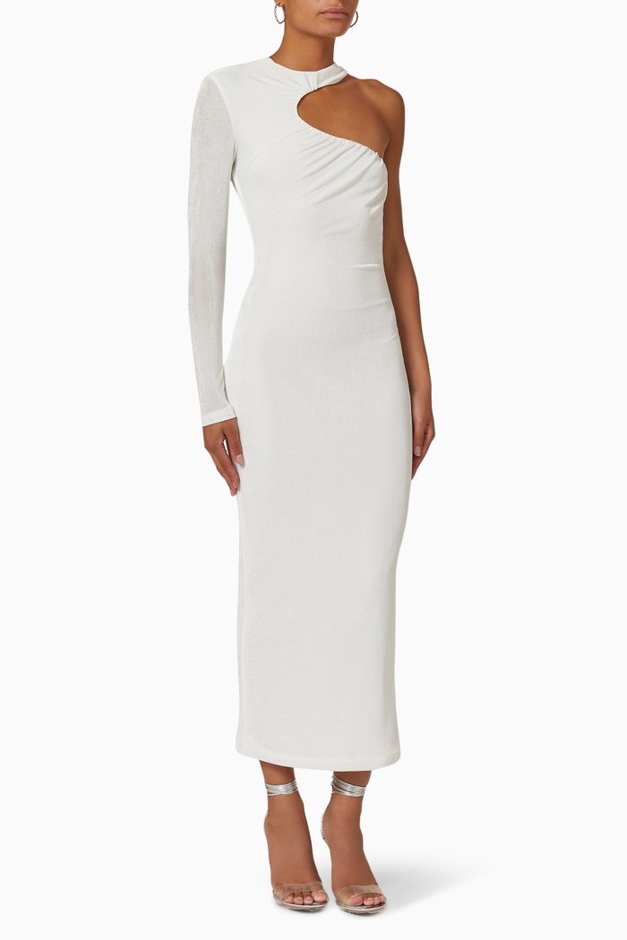 

Asher Dress in Jersey, White