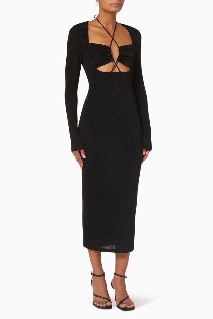 Blaire Dress in Jersey, Black