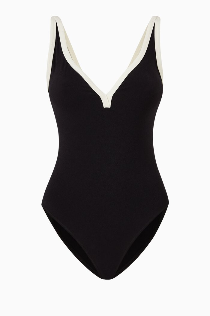 

Maria One-piece Swimsuit in Stretch Nylon, Black