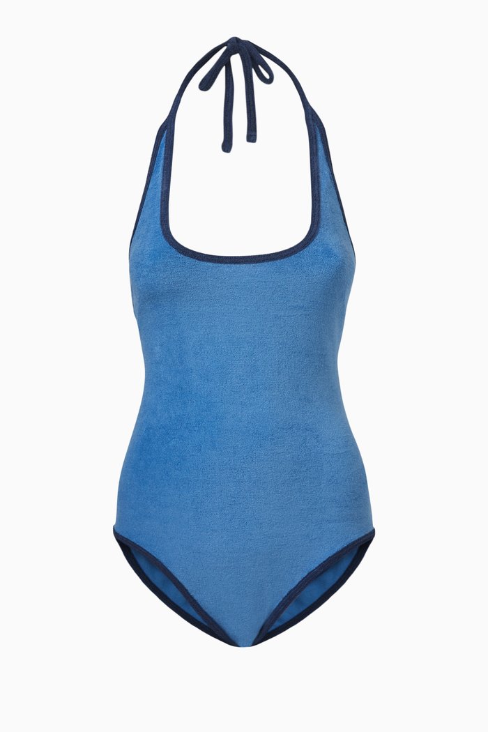 

Amber Swimsuit in Terry Cloth, Blue