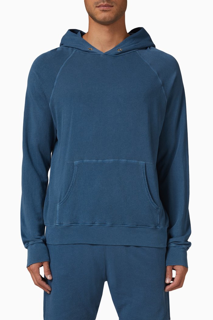 

Raglan Hoodie in French Terry, Blue