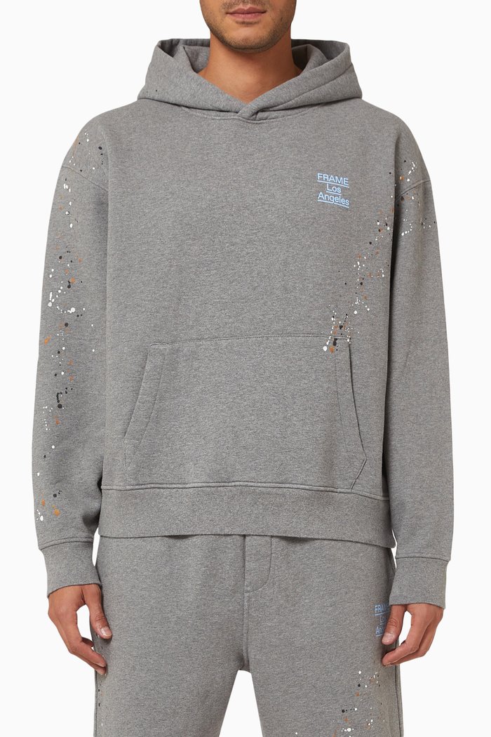 

Logo Splash Paint Sweatshirt in Fleece, Grey