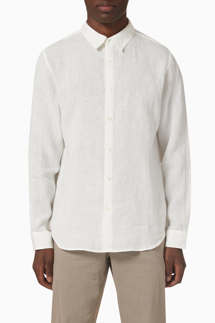 

Irving Shirt in Linen, Neutral