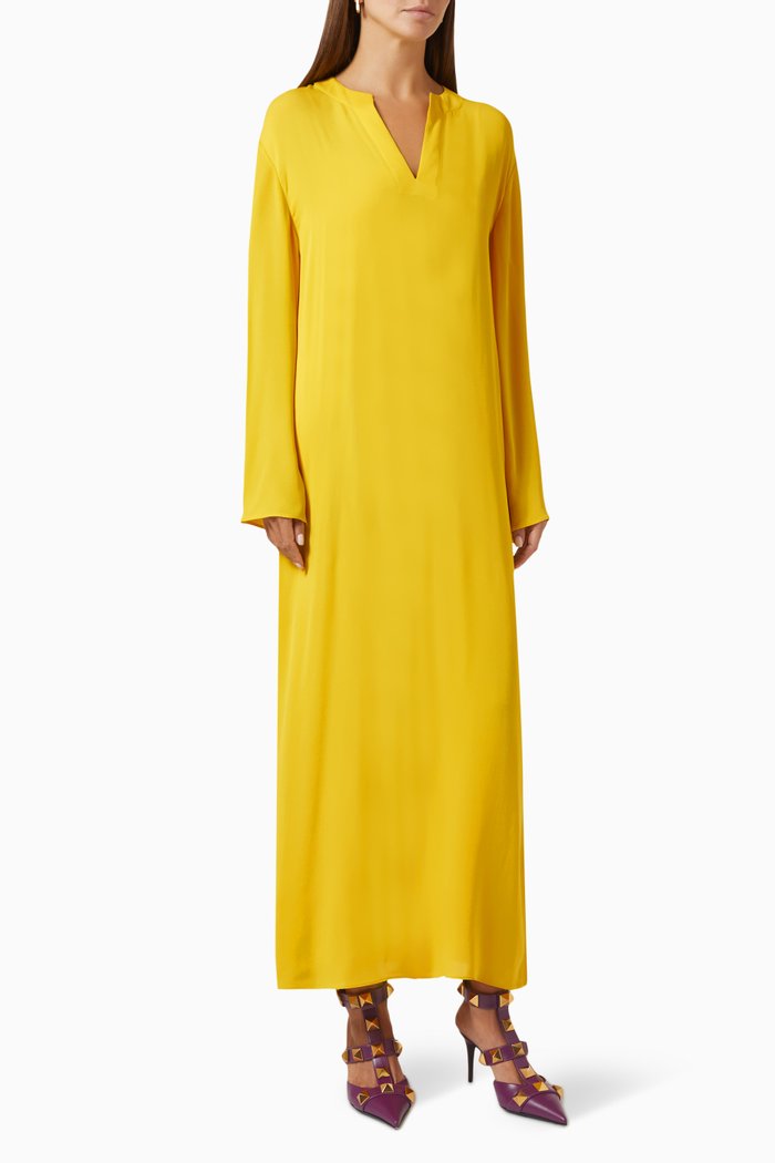 

Maxi Dress in Silk, Yellow