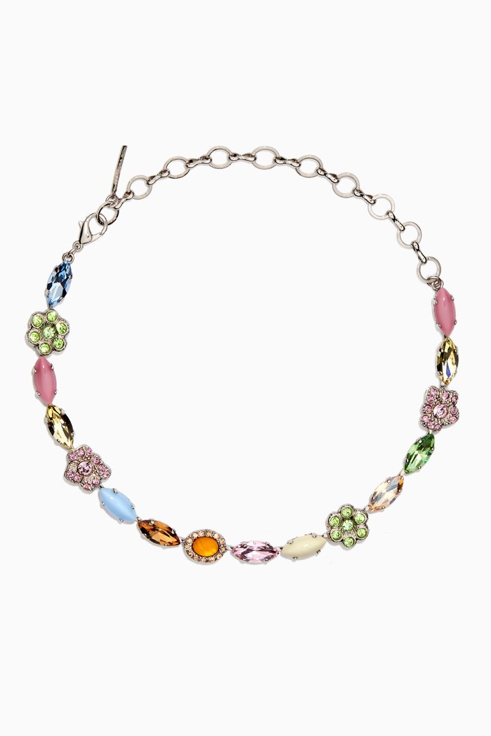 

Flower Elements Choker in Brass, Multicolour