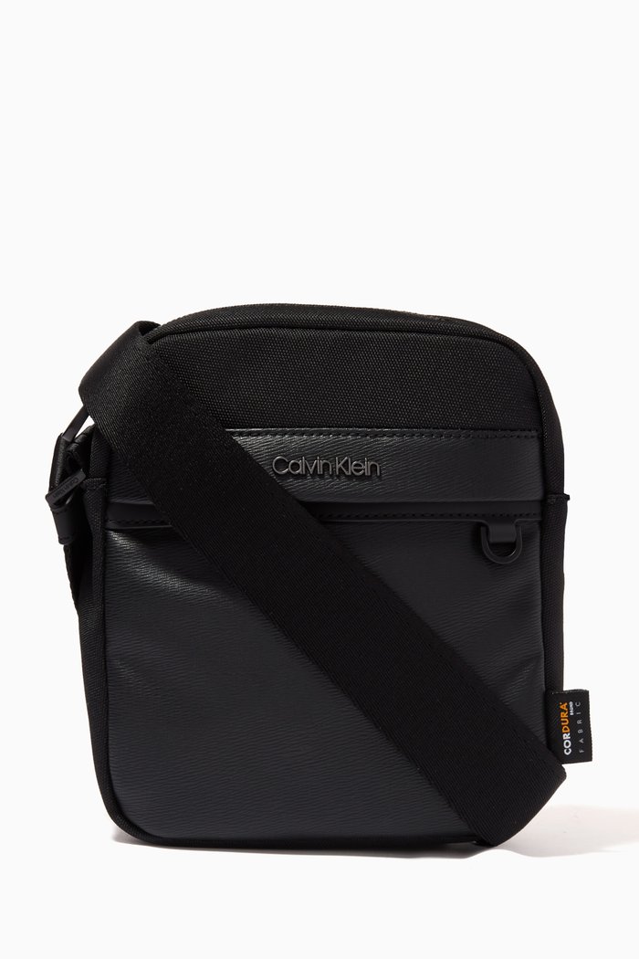 

CK Remote Crossbody Bag in Recycled Nylon, Black