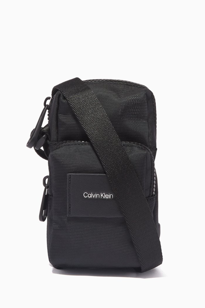 

Small Crossbody Bag in Recycled Polyester, Black