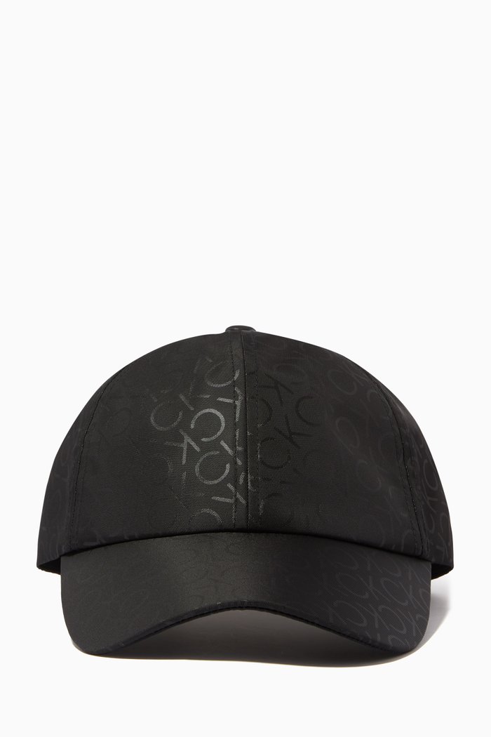 

Mono Logo Print Cap, Black