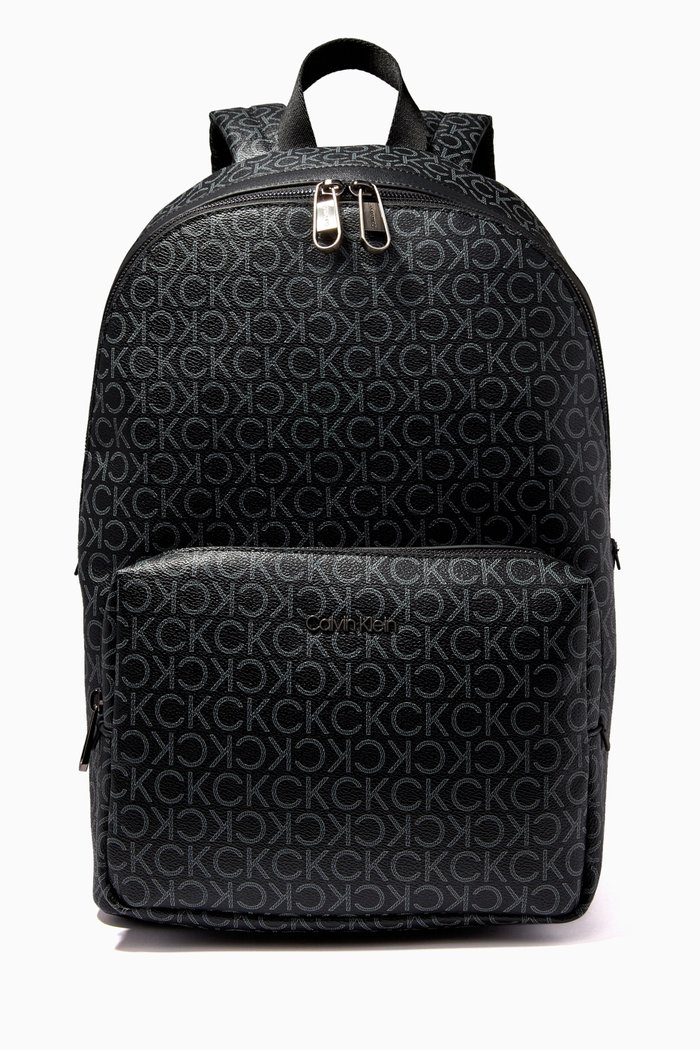 

CK Must Mono Backpack in Recycled Fabric, Black