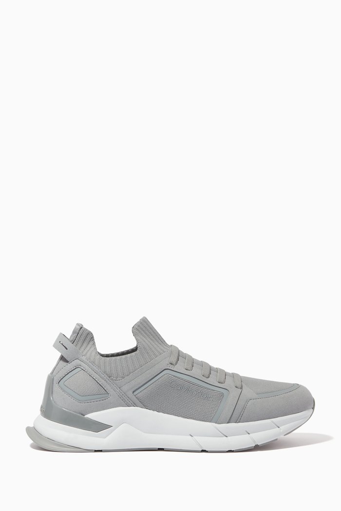 

Low-top Sneakers in Recycled Knit, Grey