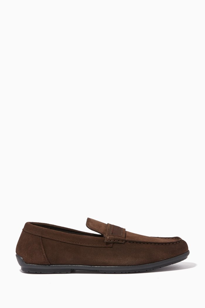 

Driver Shoes in Suede, Brown