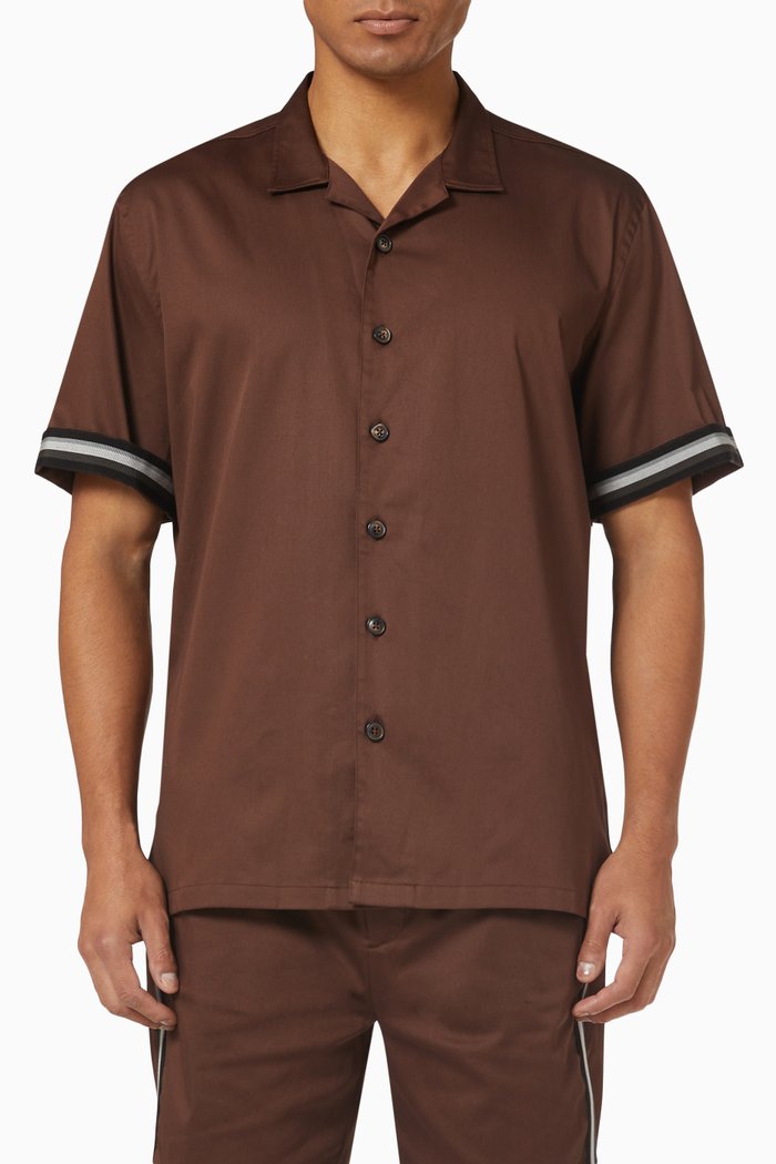 

Monaco Shirt in Twill, Brown