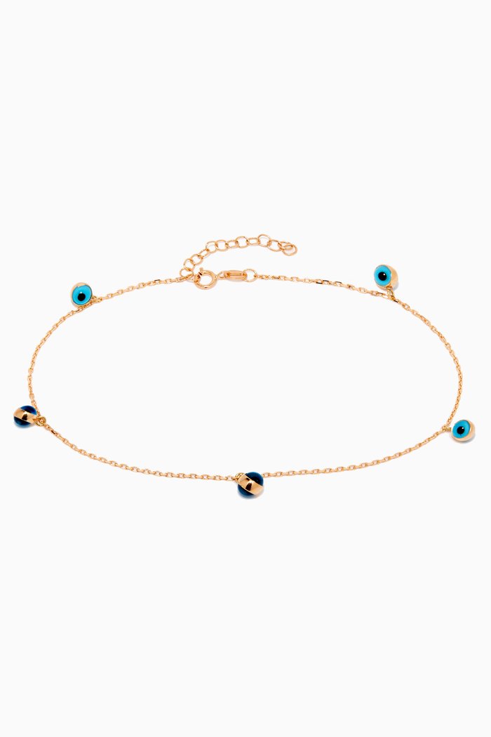 

Ayna Charm Anklet in 18kt Yellow Gold