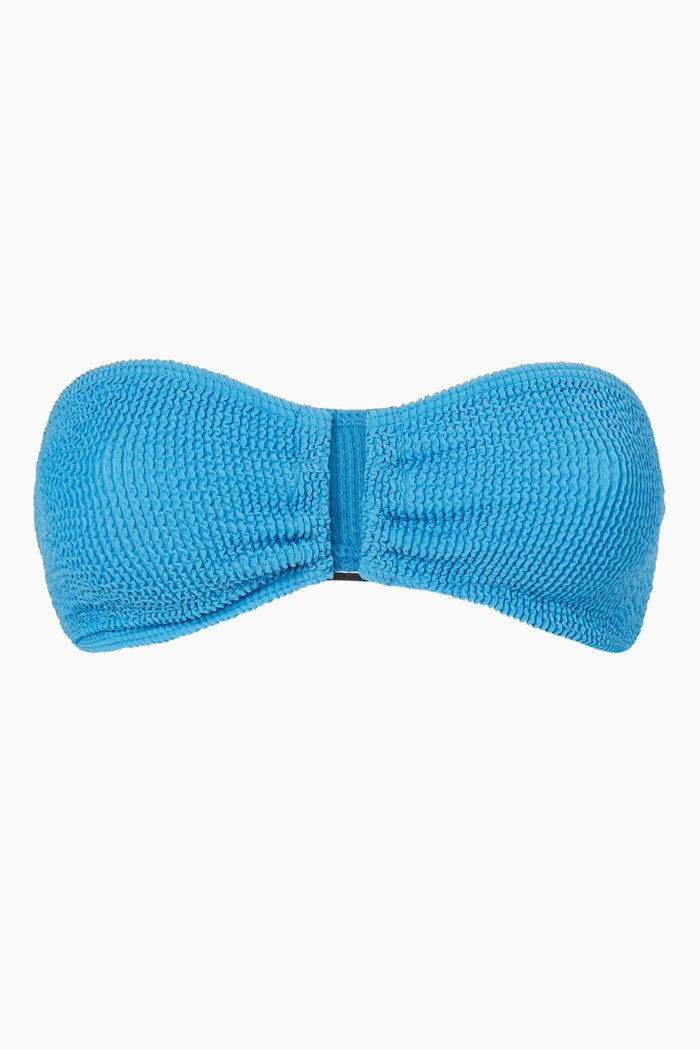 Blake Bandeau Eco Bikini Top, Blue