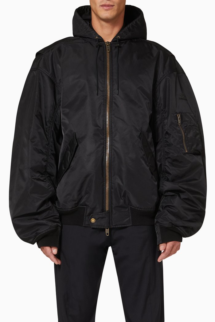 

3B Sports Icon Light Bomber in Nylon, Black