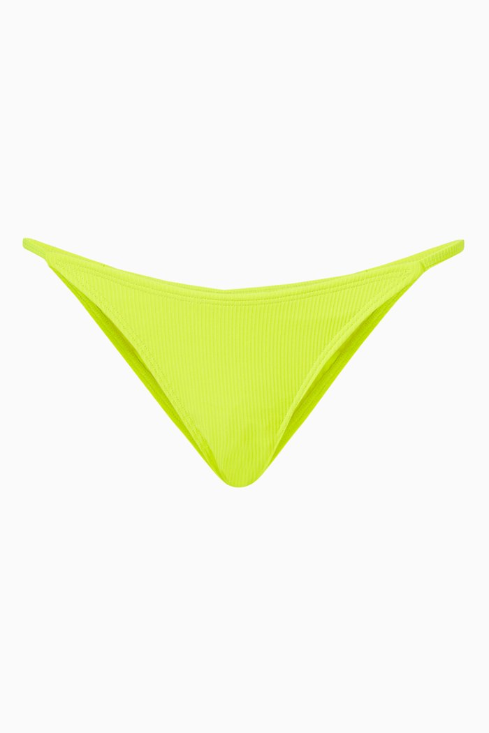 

Celeste Bikini Bottoms in Micro Rib, Yellow