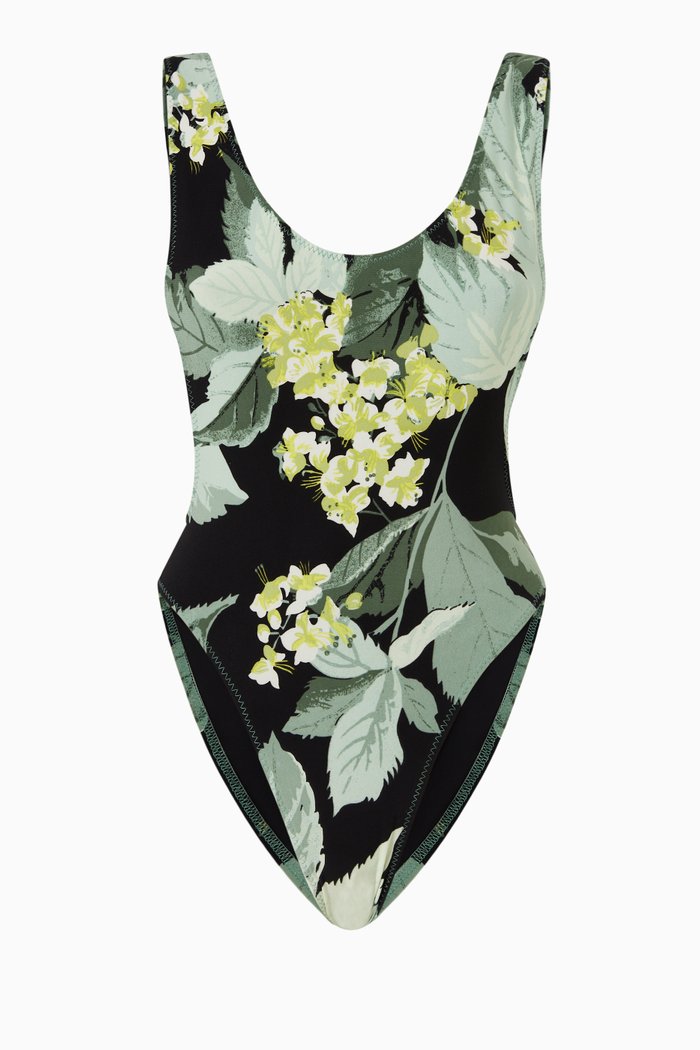 Marissa One-piece Swimsuit in Poly Lycra, Green