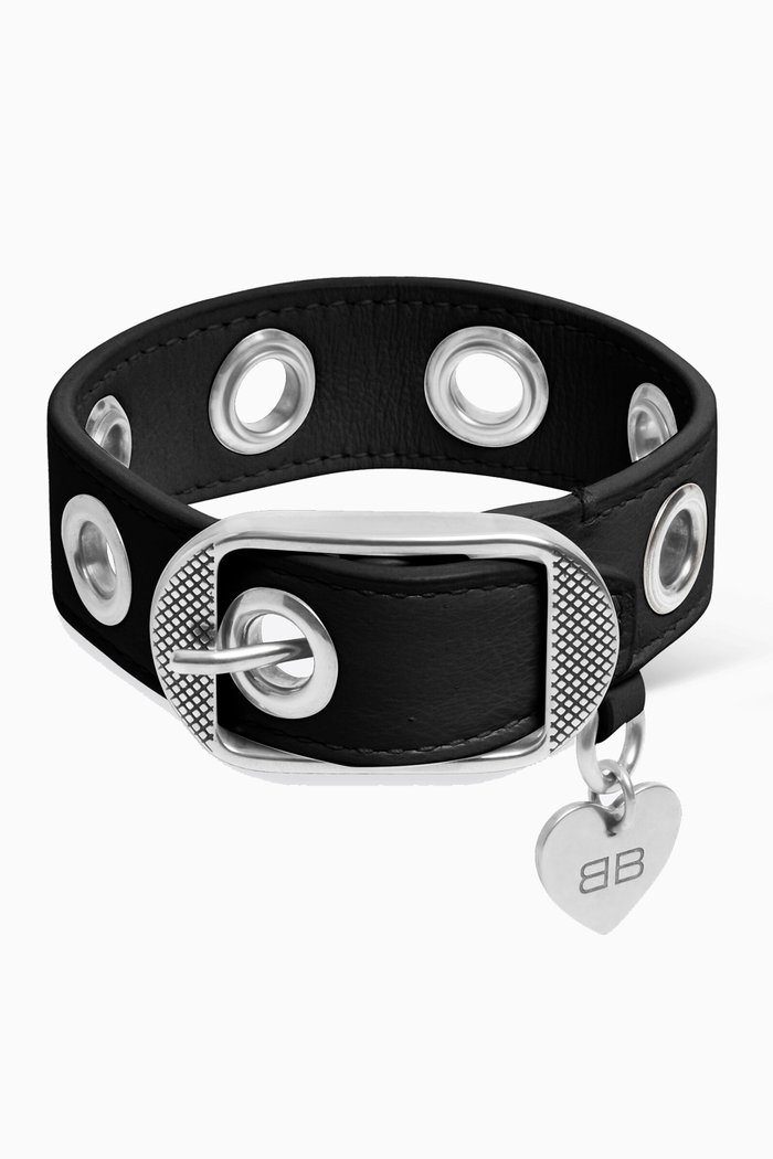 

Le Cagole Bracelet in Arena Lambskin, Black
