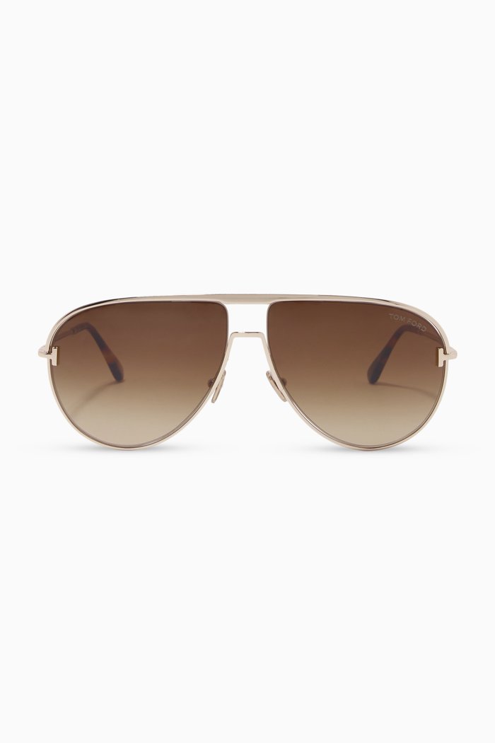

Theo Sunglasses in Metal, Gold