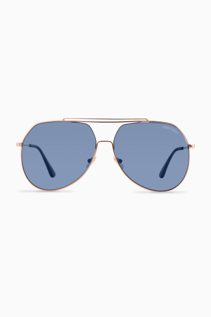 

Clyde Sunglasses in Metal, Gold