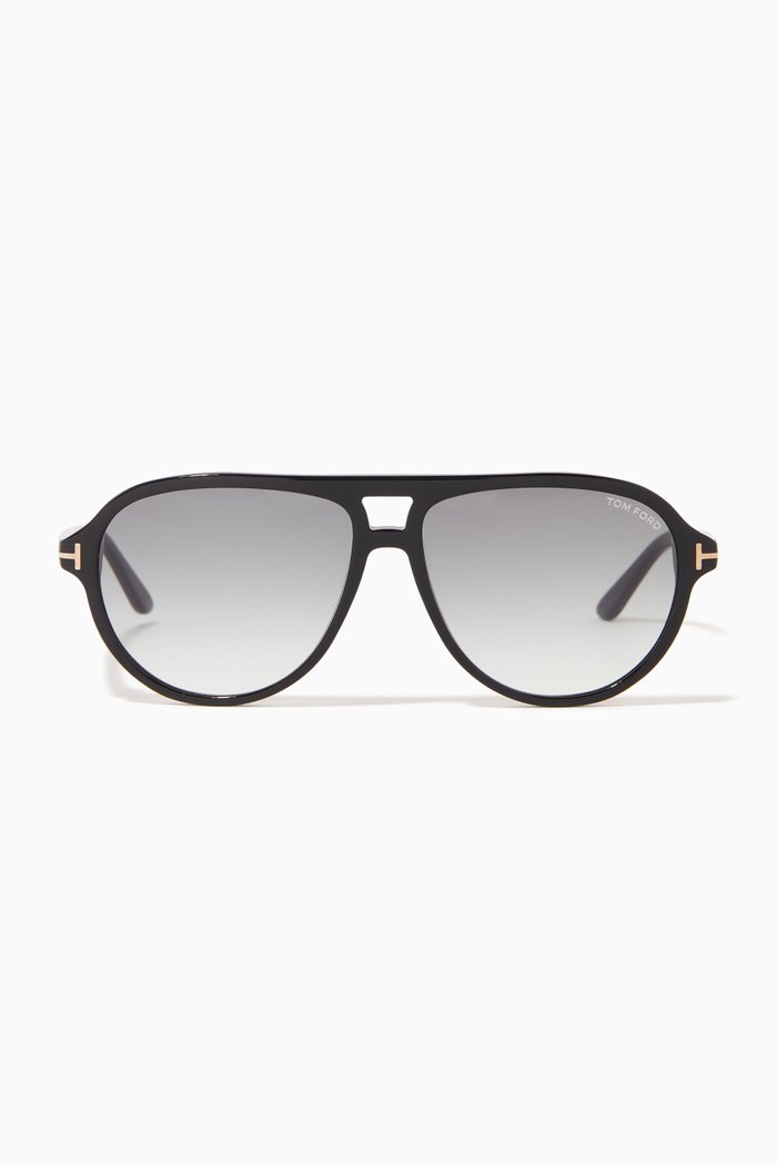 

D-frame Sunglasses in Acetate, Black