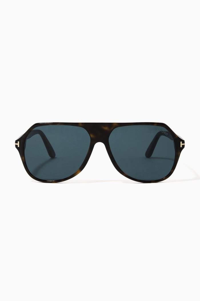 

Hayes Sunglasses in Acetate, Brown