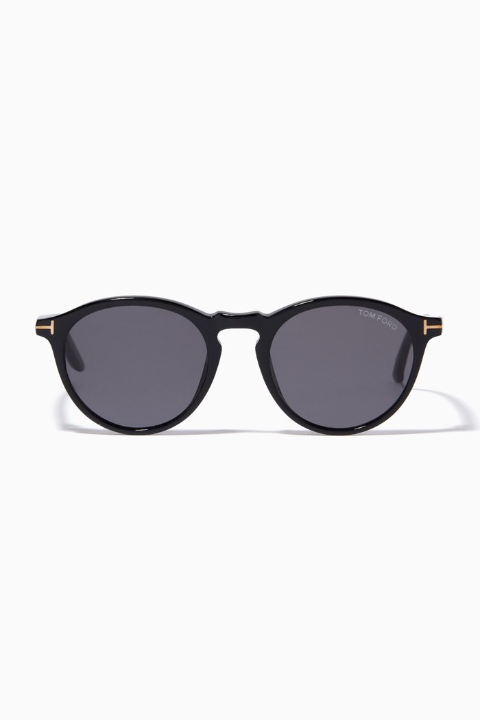 

Aurele Panthos Sunglasses in Acetate, Black