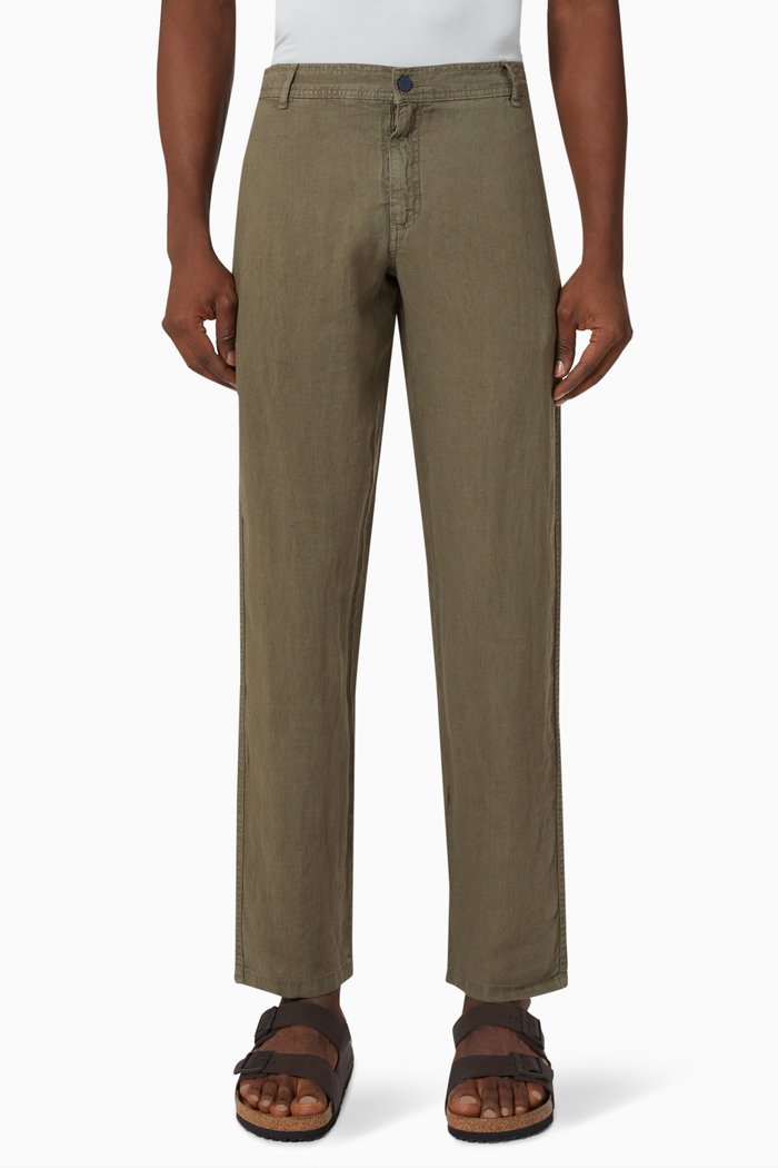 

Panache Bio-dyed Pants in Linen, Green
