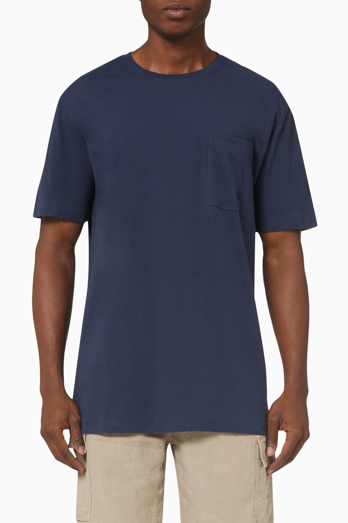 

Titus T-shirt in Cotton Jersey, Blue