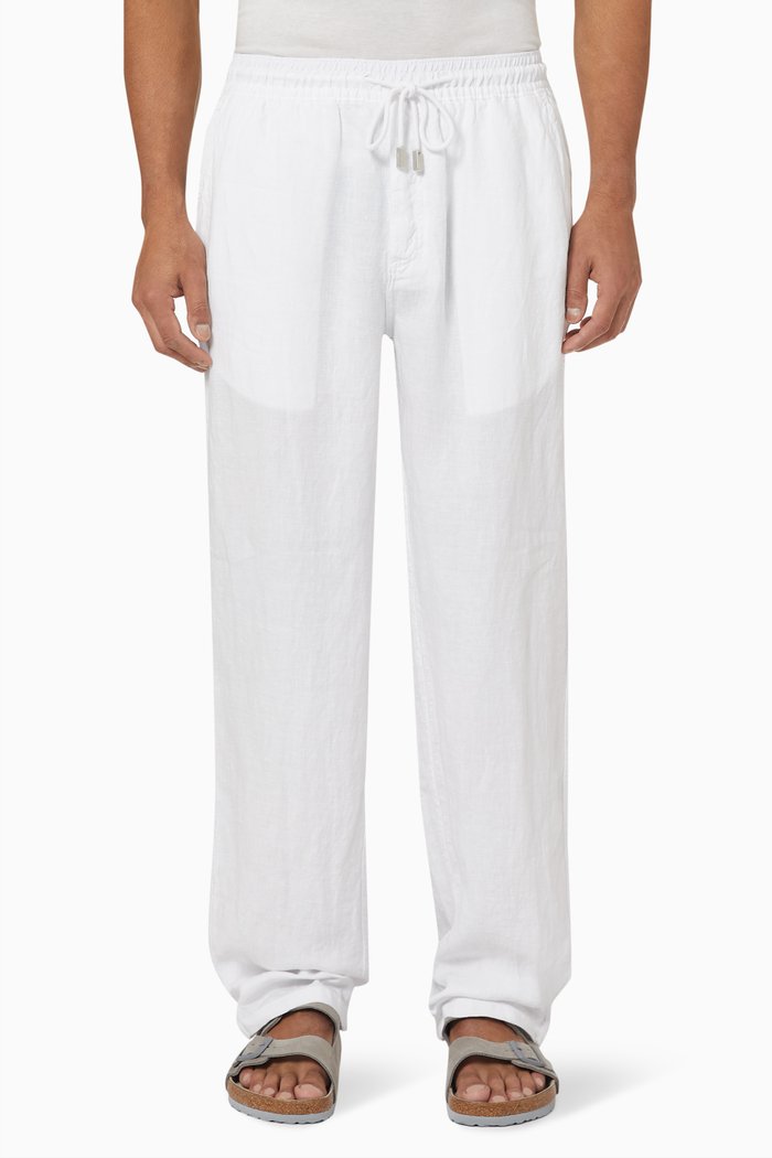 

Pacha Pants in Linen, White