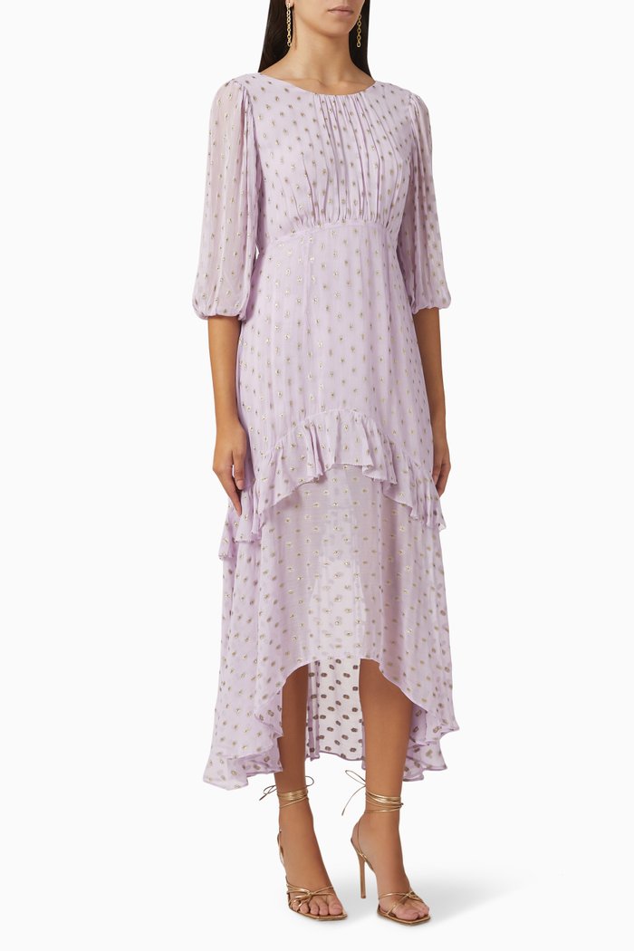 

Cheryl Maxi Dress in Viscose, Purple