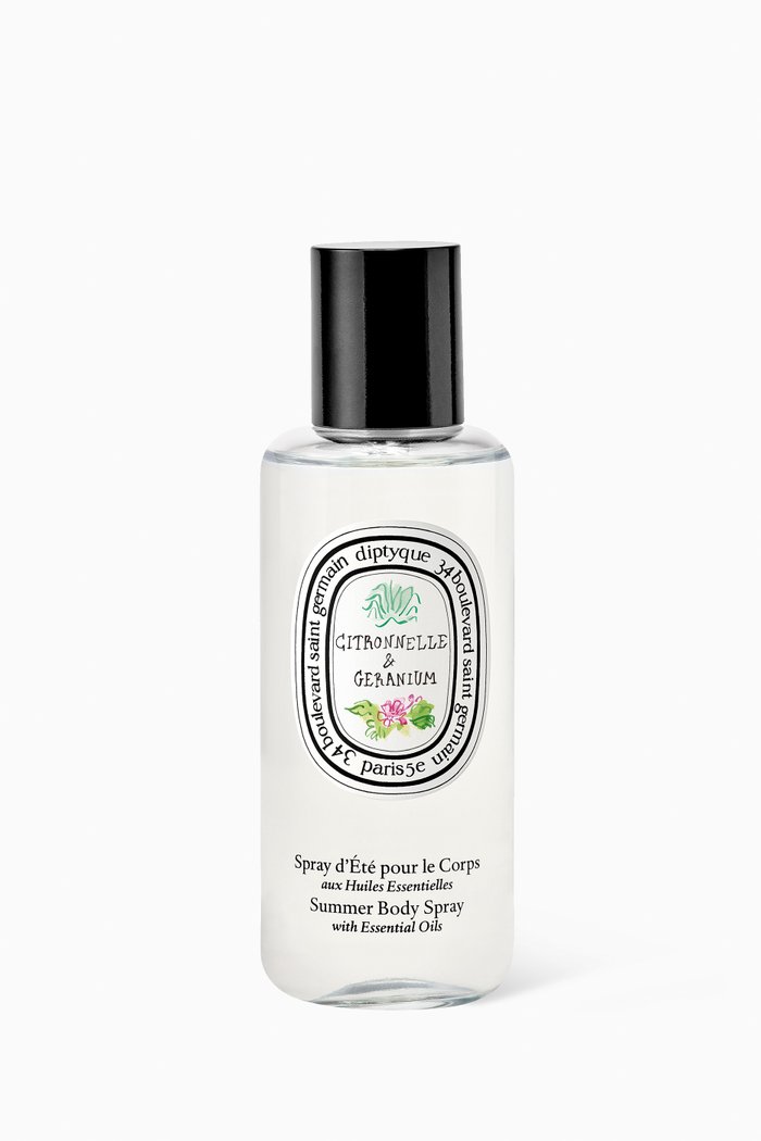 

Citronnelle & Geranium Summer Body Spray, 100ml, Multicolour