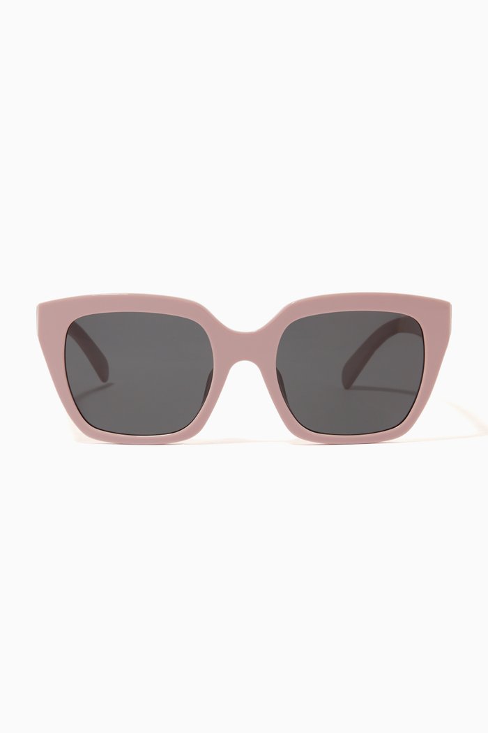 

Monochroms 03 Square Sunglasses in Acetate, Pink