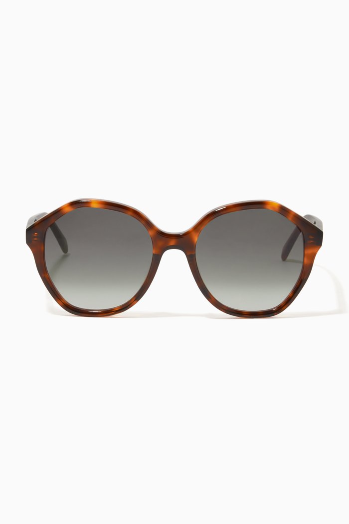 

Round Sunglasses in Acetate, Brown