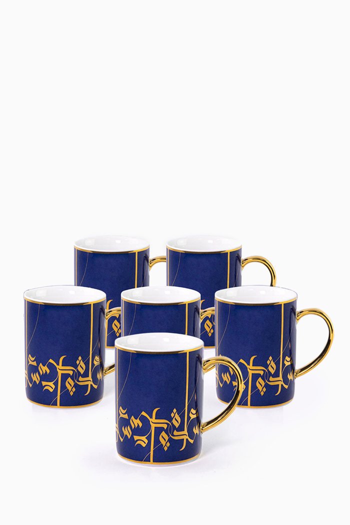

Patterned Mugs, Set of 6, Multicolour
