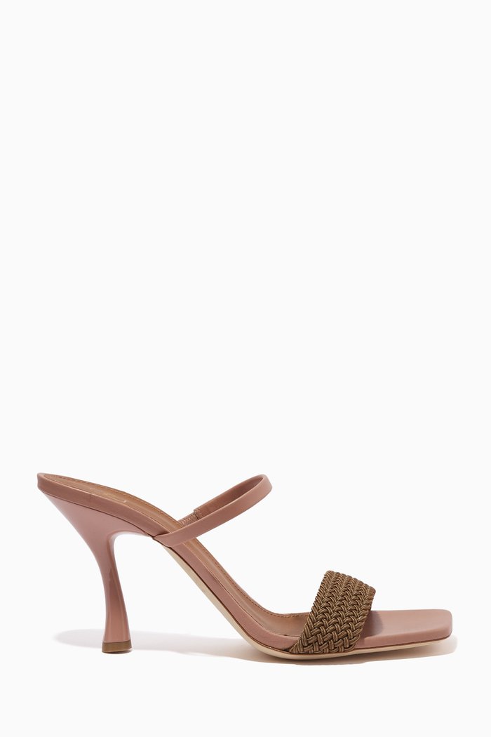 

Frida 90 Mule Sandals in Nappa, Brown