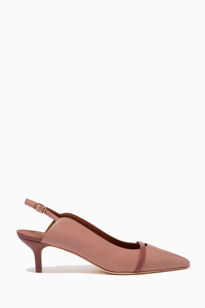 

Marion 45 Slingback Pumps in Nappa, Brown