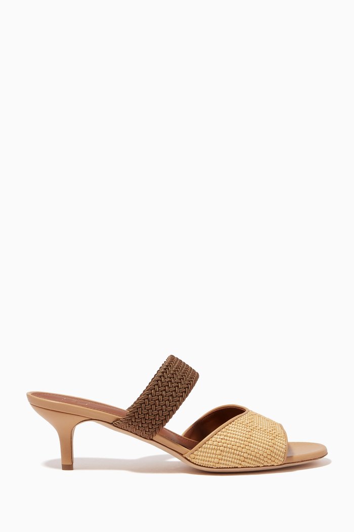 

Milena 45 Mules in Raffia, Neutral