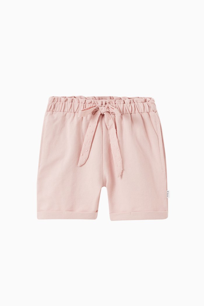 

Ashleigh Bow Shorts in Coton, Pink