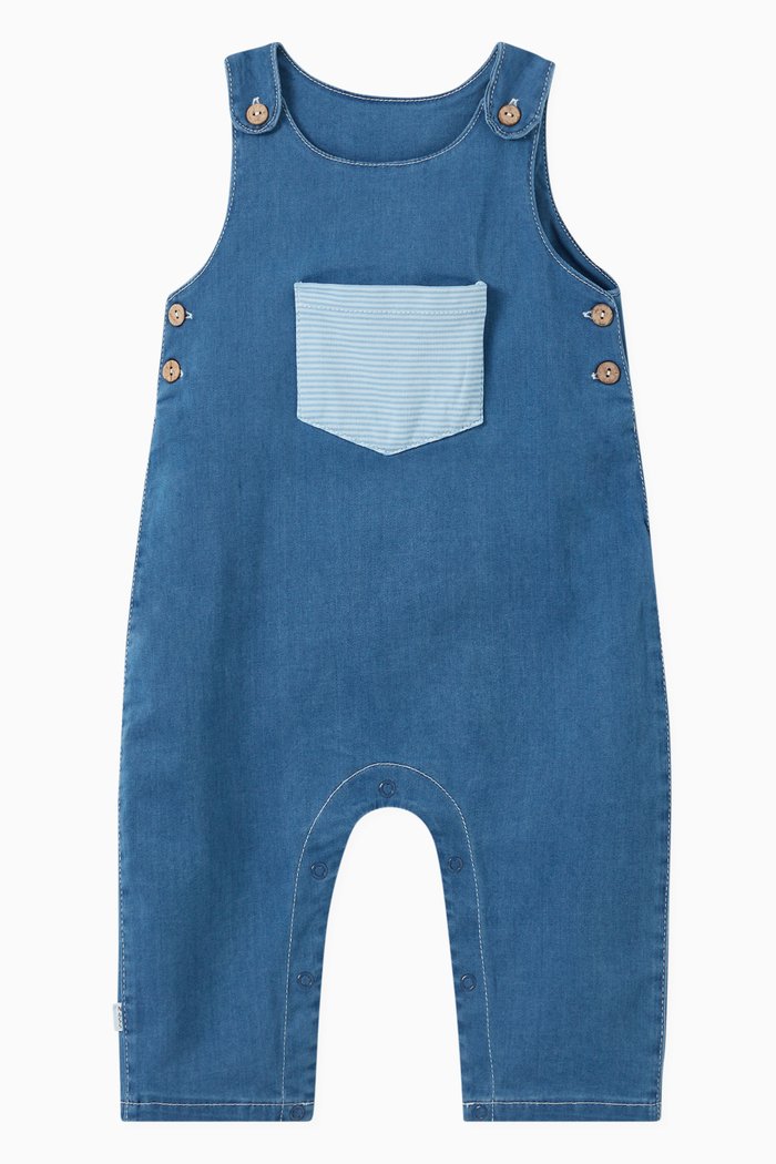 

Christopher Dungarees in Denim, Blue