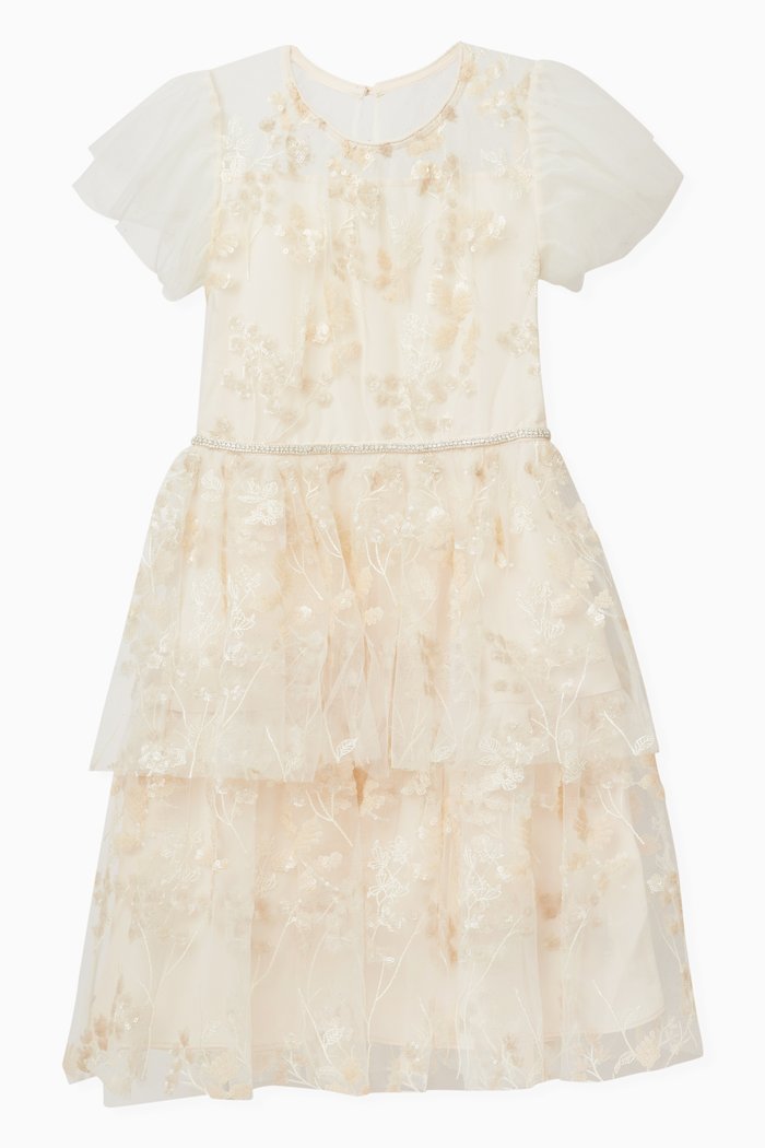 

Blossom Sequin Dress, Neutral