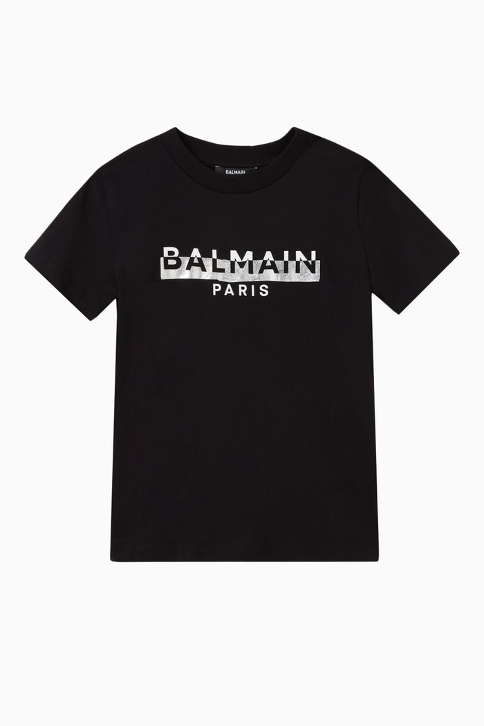 

Logo Print T-shirt in Cotton, Black