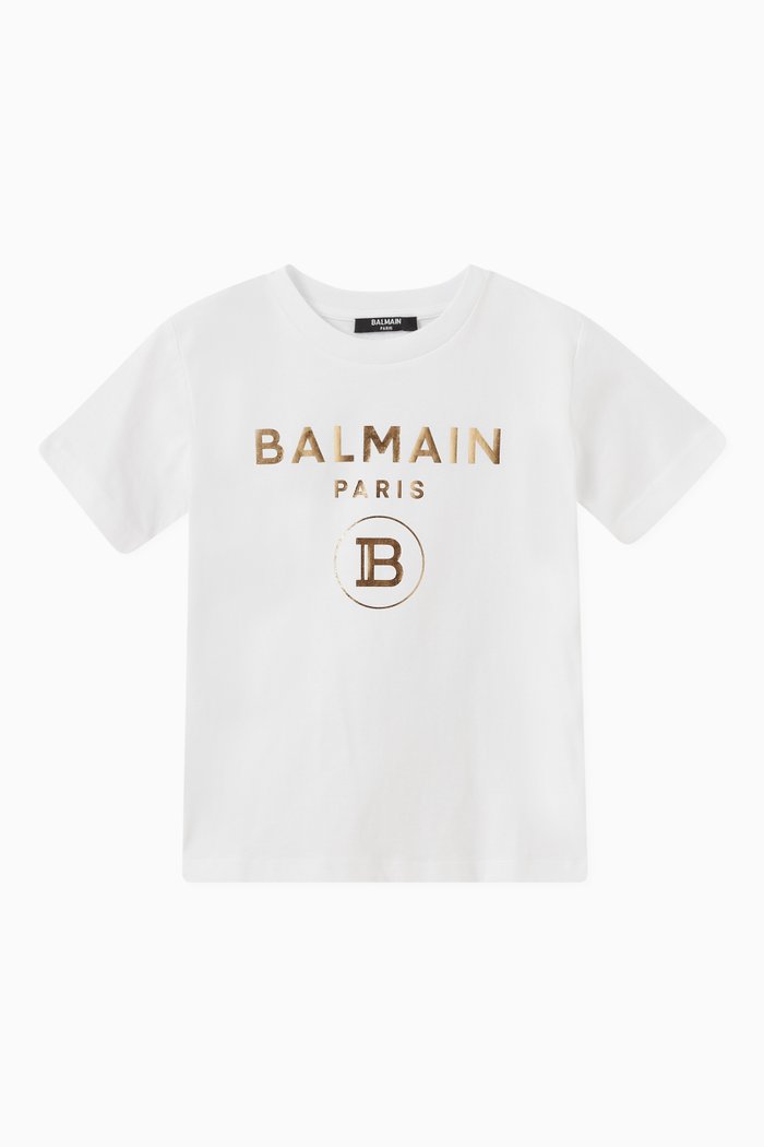 

Logo Print T-Shirt in Cotton, White