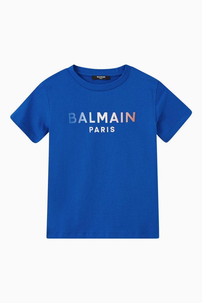 

Gradient Logo T-Shirt in Cotton, Blue