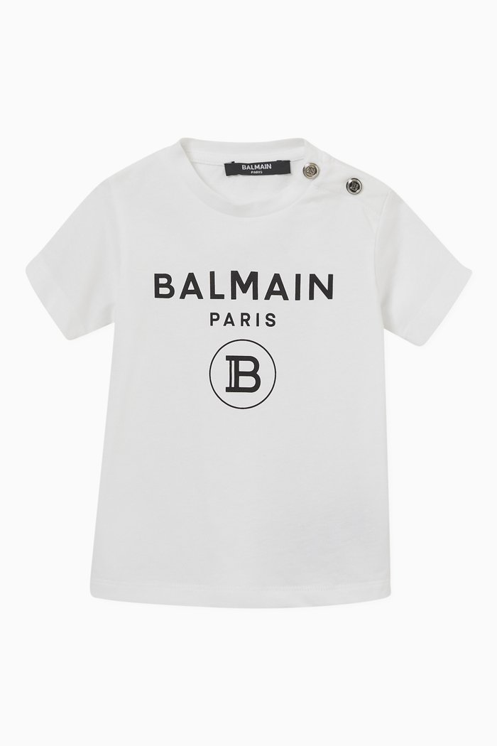 

Logo Print T-Shirt in Jersey, White