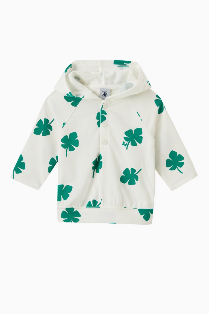 

Clover Leaf Sweatshirt, White