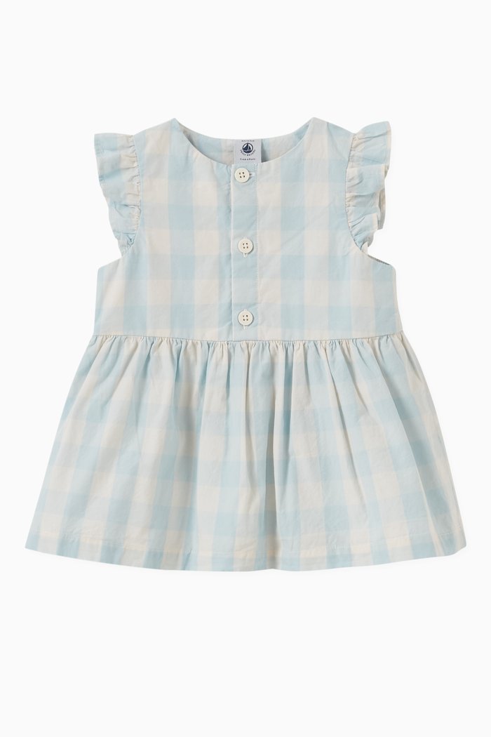 Gingham Dress, Blue