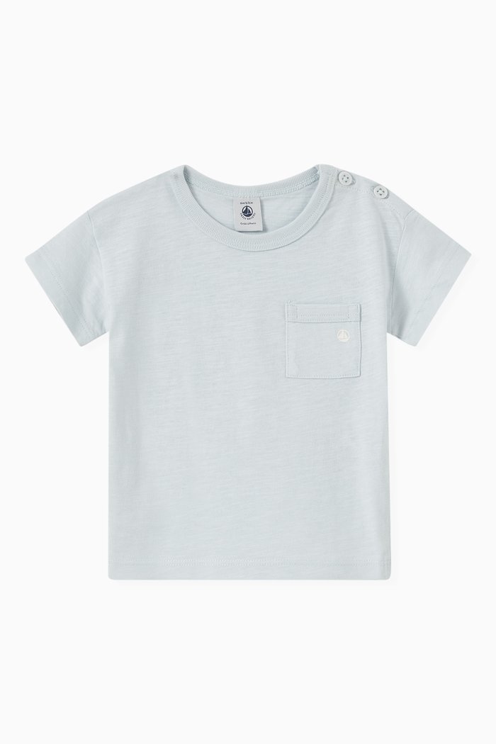 

Plain T-Shirt in Jersey, Blue