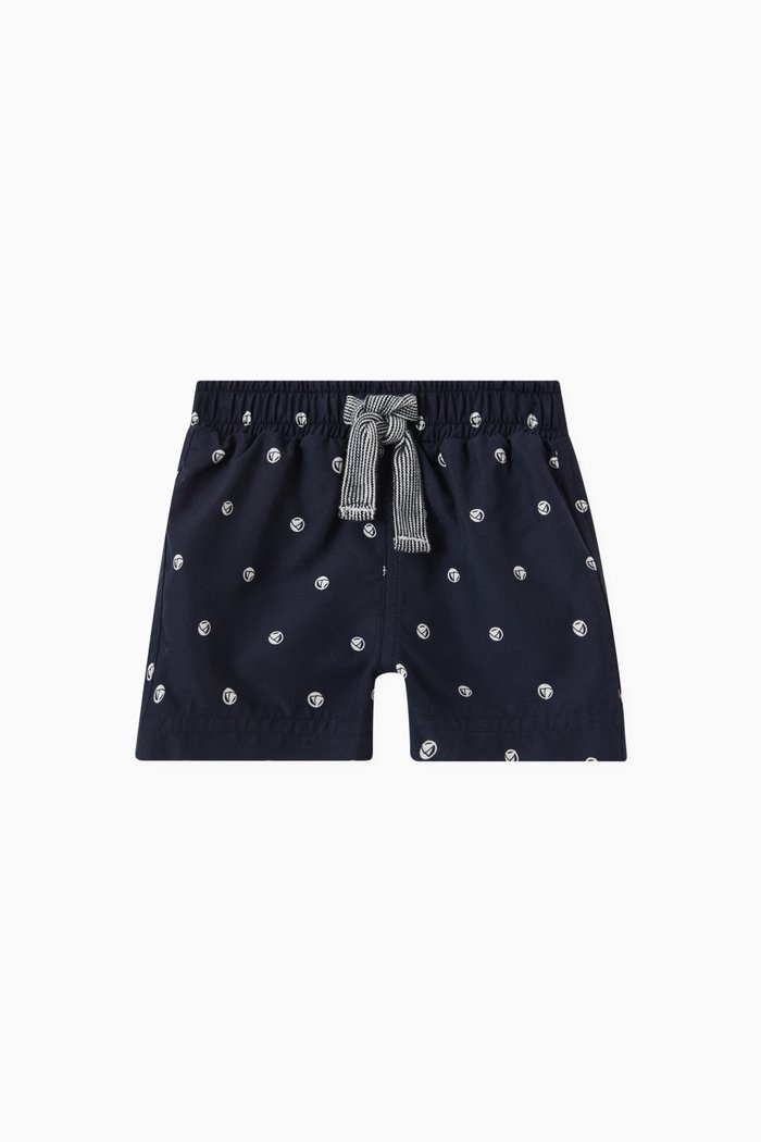 

Allover Logo Swim Shorts, Blue