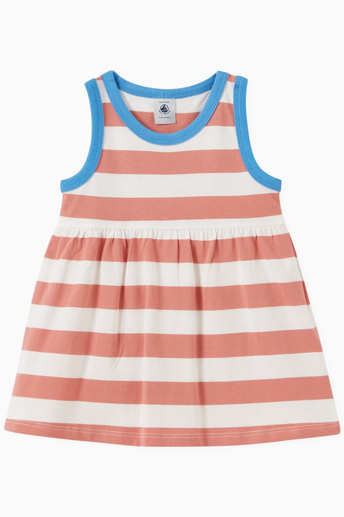 

Striped Jersey Dress, Pink